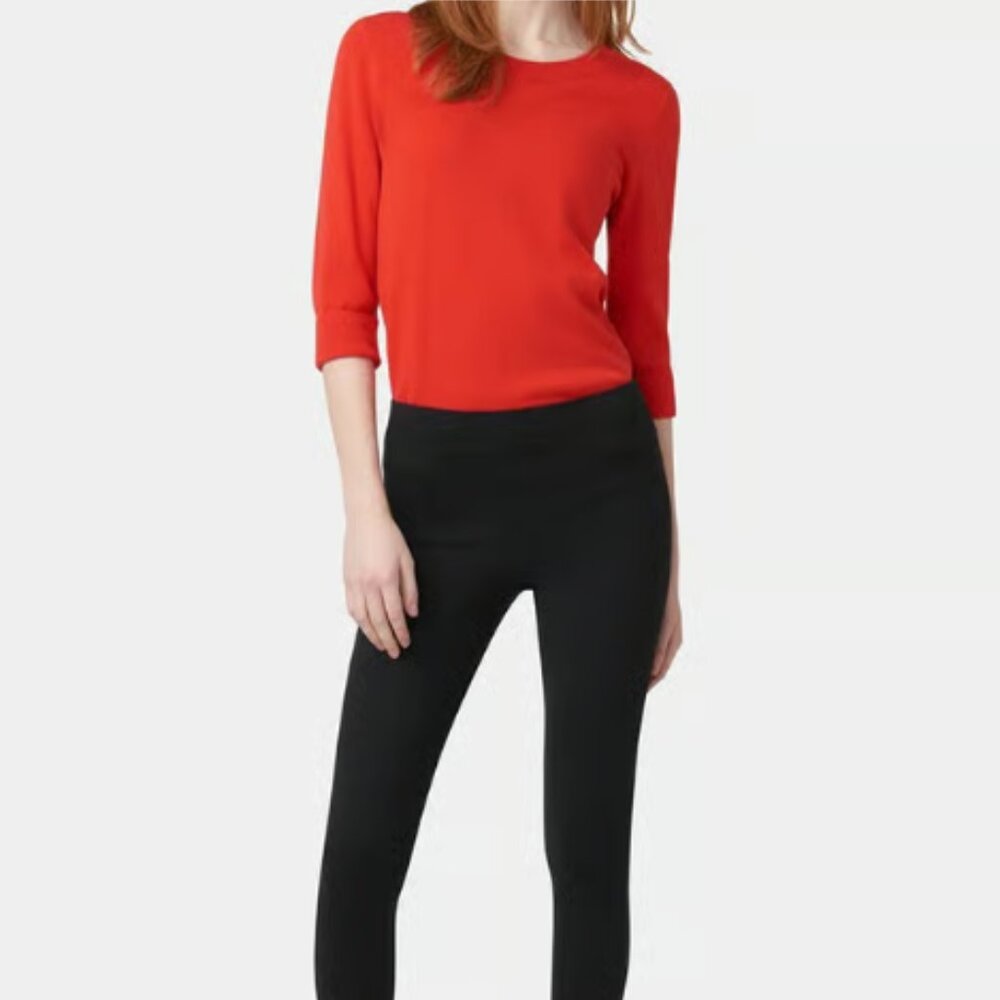 HUE Ponte Mid-Rise Legging XS Blackout NWT
